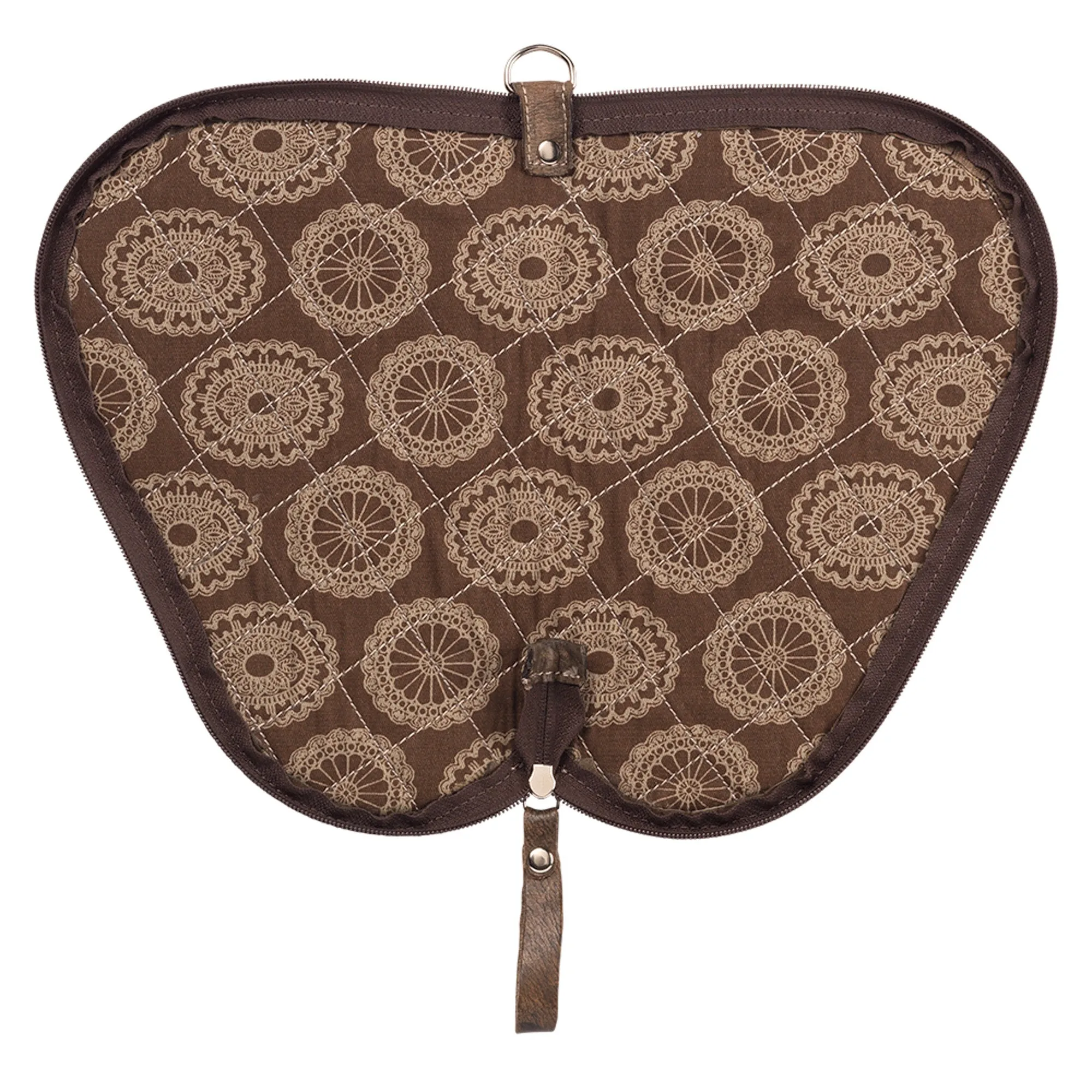 American West Padded Distressed Charcoal Leather Gun Case