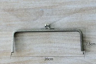 Bronze Purse Frame Kiss Lock Bag Frame Glue In Style Pick Size