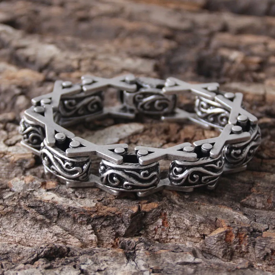 Crusader's Bracelet - Scrollwork - B108