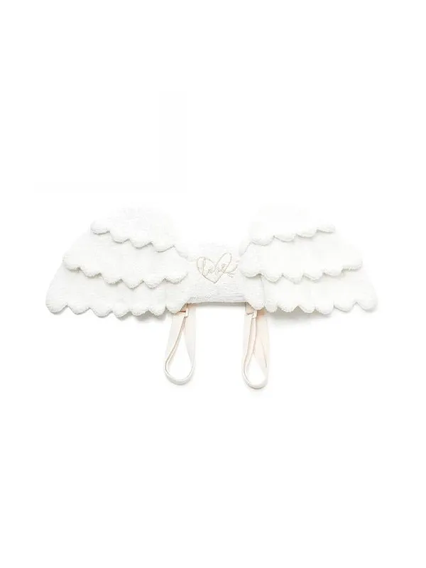 Cute White Angel Wing Plush Backpack | Y2K Fashion Accessory