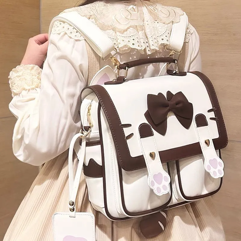 Fashion Lolita Cat Paw Backpack PN6530