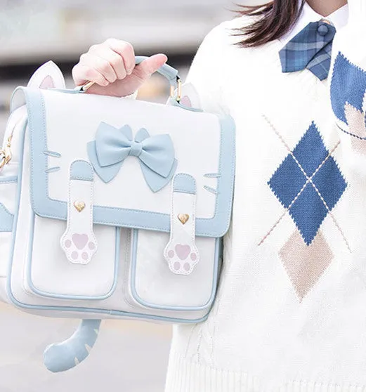Fashion Lolita Cat Paw Backpack PN6530