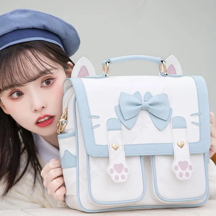 Fashion Lolita Cat Paw Backpack PN6530