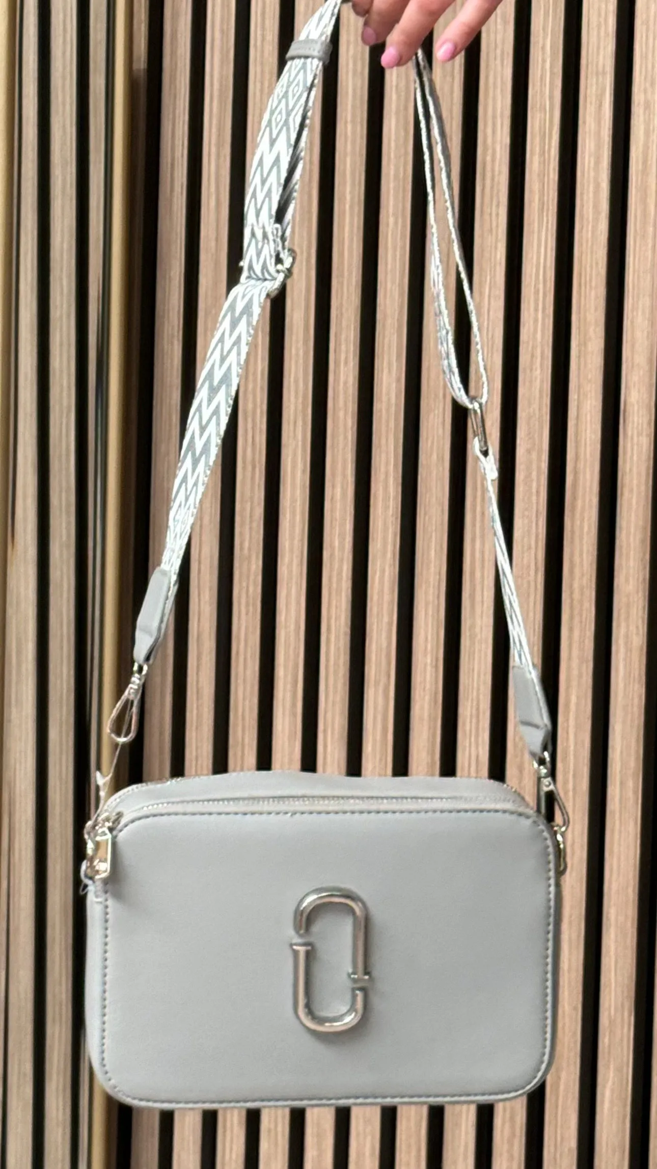 Gabby Grey Crossbody Handbag