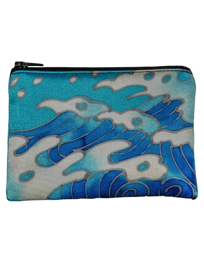 Hand-Painted Silk Change Purse - Tattoo