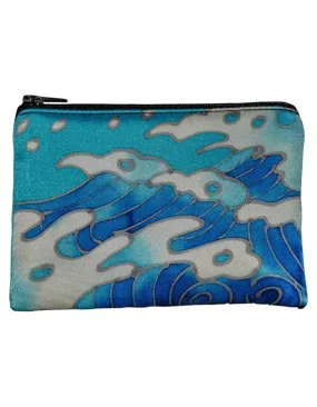 Hand-Painted Silk Change Purse - Tattoo