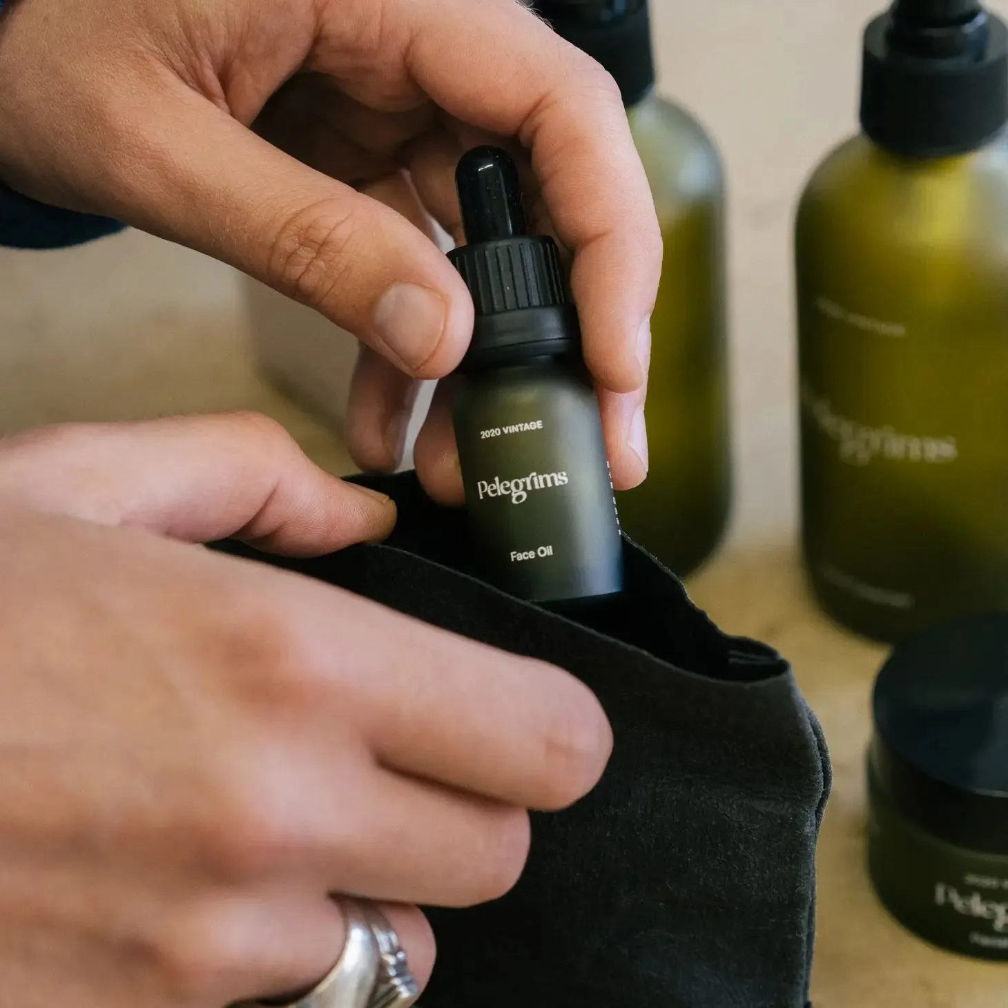 Pelegrims Exploration Set (10ml Facial Balm, Facial Oil & Hand Pomade)