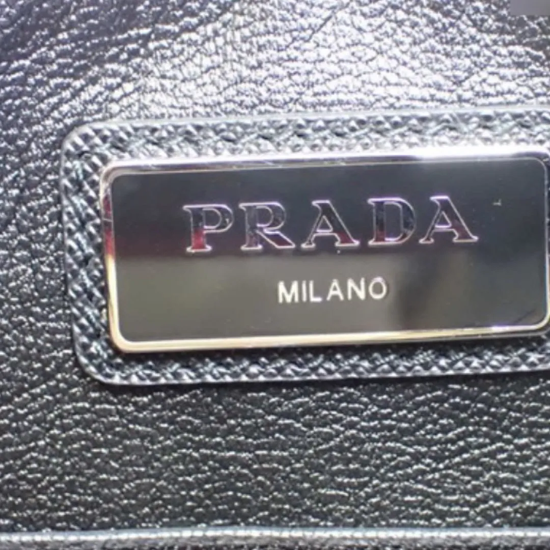 PRADA Red Saffiano Leather Pouch