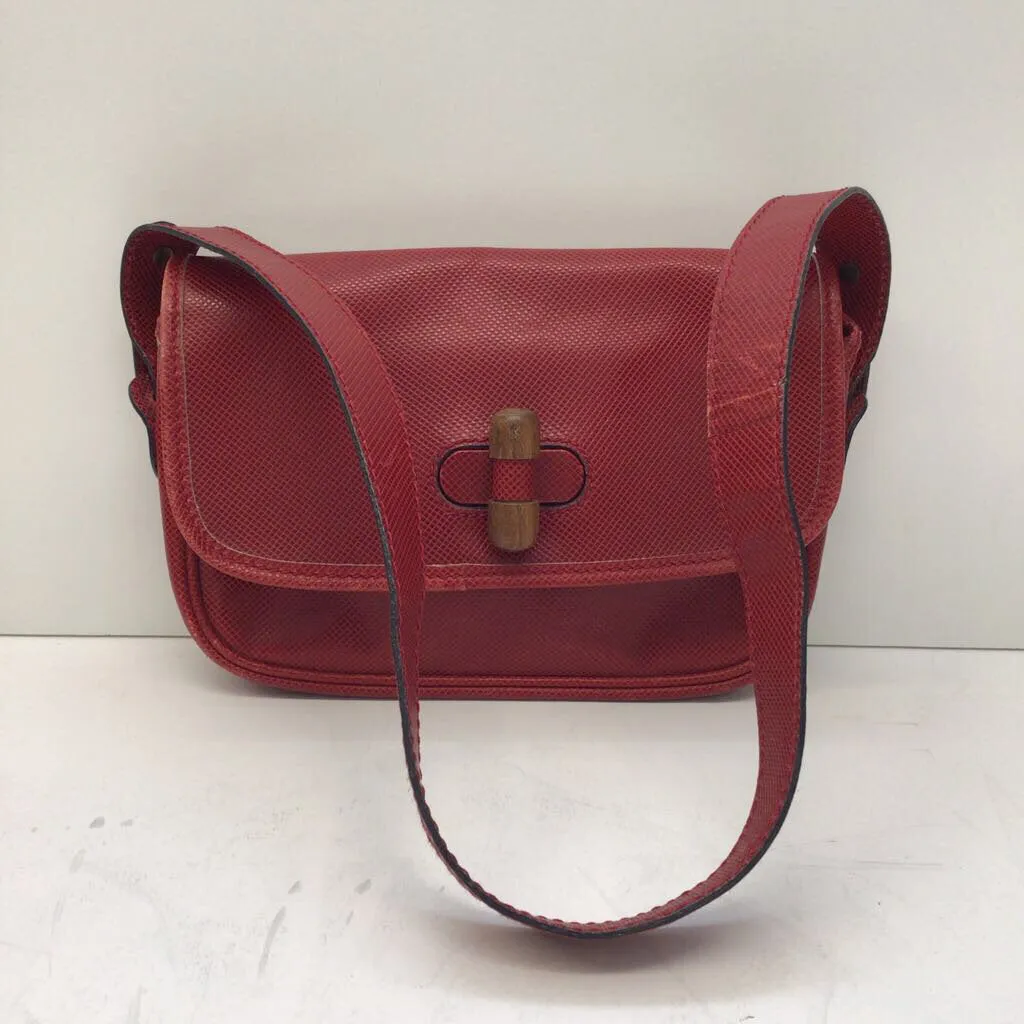 Red Leather Bottega Veneta Handbag