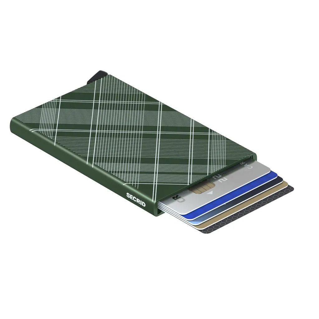 Secrid Card Protector - Green Laser Tartan
