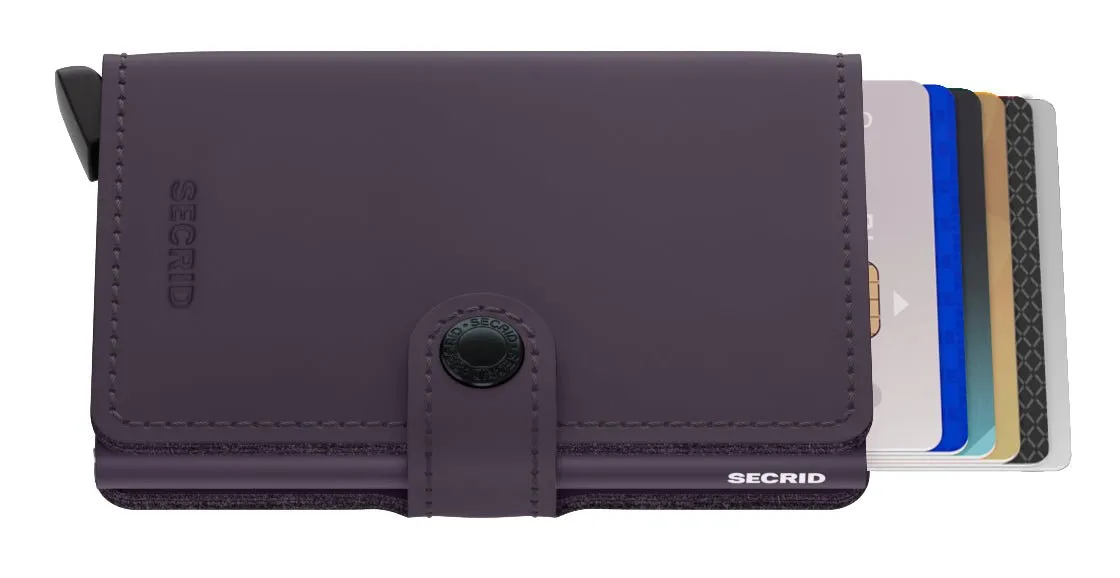 Secrid Mini Wallet Matte Dark Purple