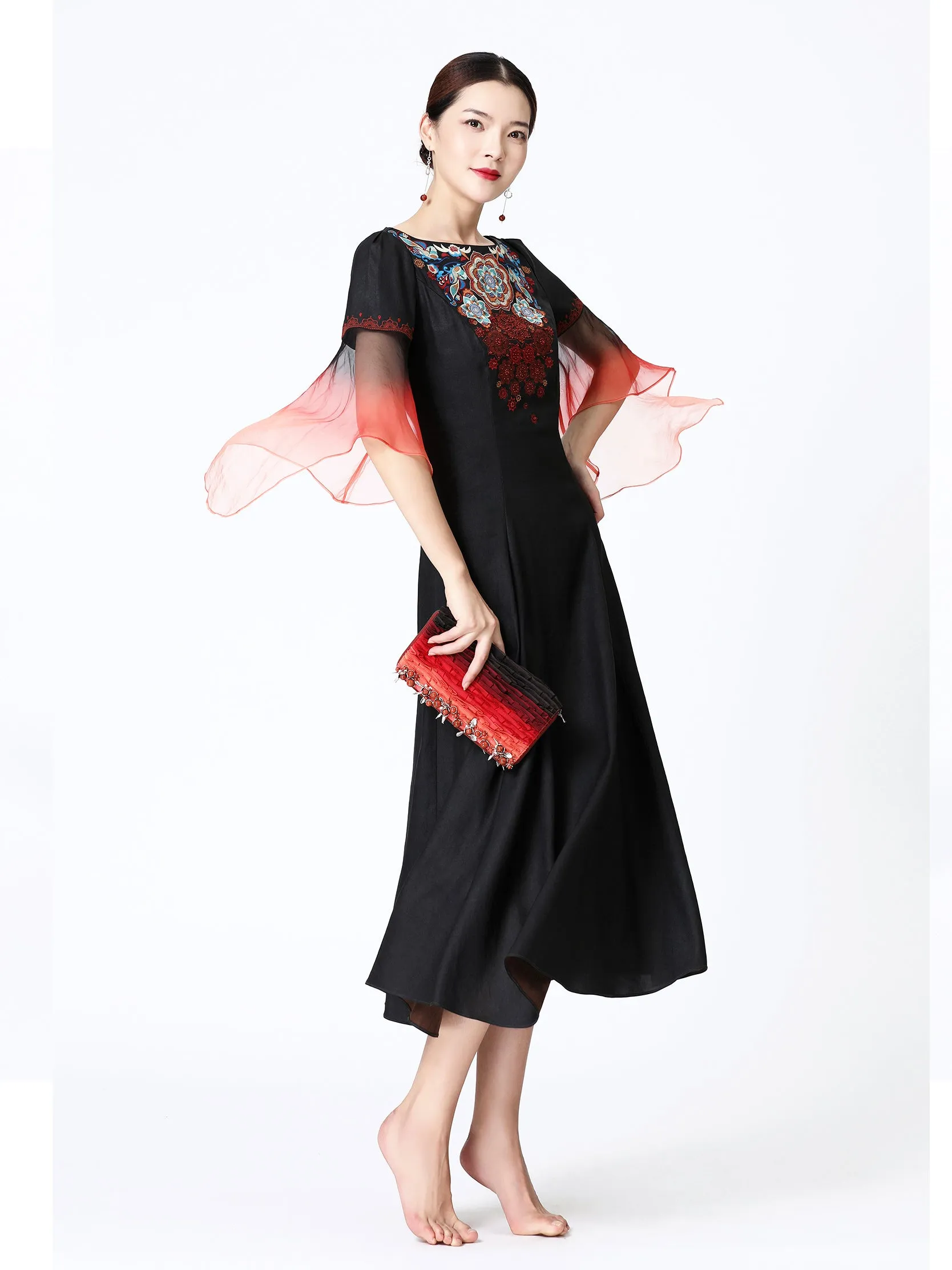 Silk (Gambiered Guangdong Silk) Handbag