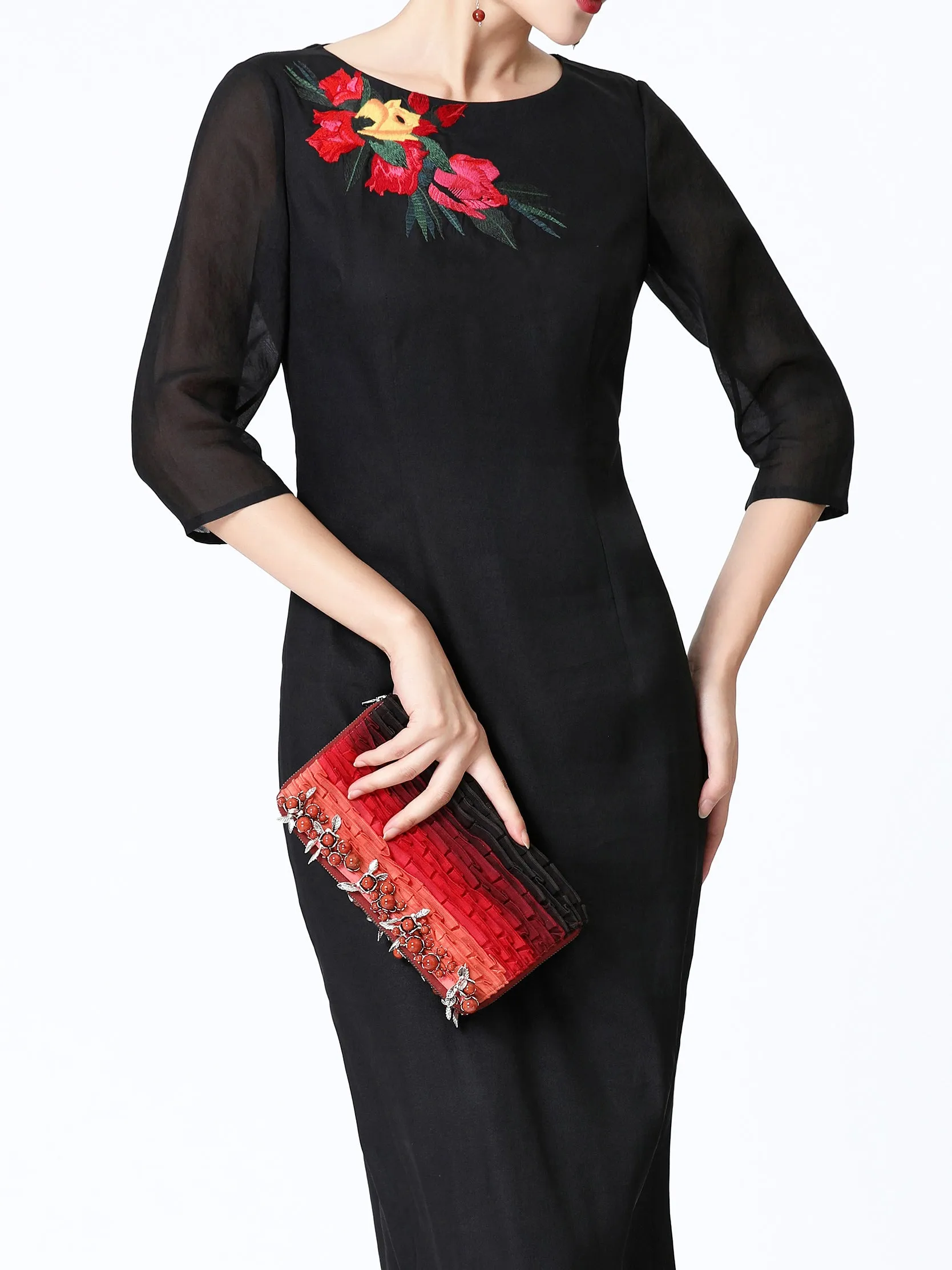 Silk (Gambiered Guangdong Silk) Handbag