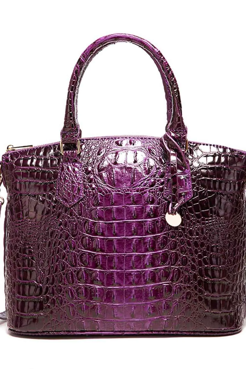 Vegan Leather Croc Embossed Handbag